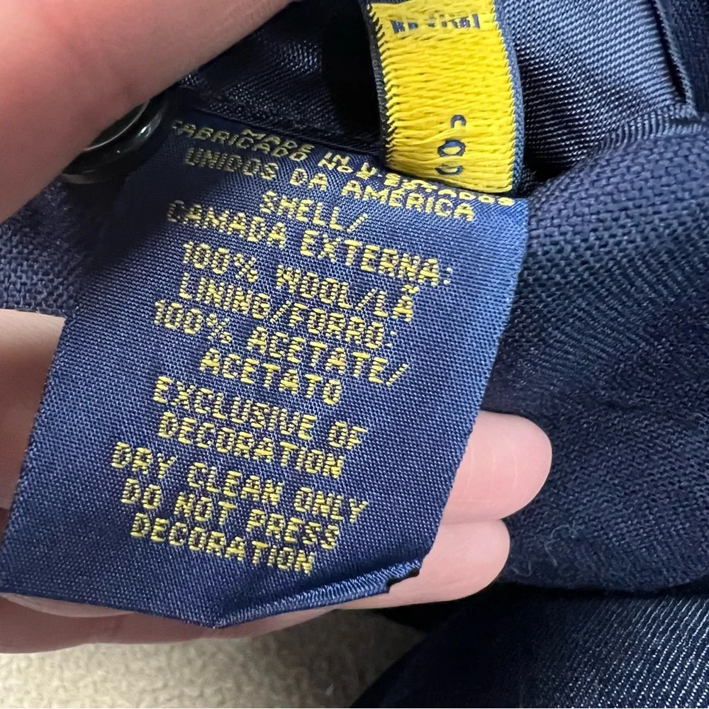 Polo Ralph Lauren Blazer Womens 00P Navy Blue Team USA 2016 Paralympics Wool NWT - Picture 12 of 13